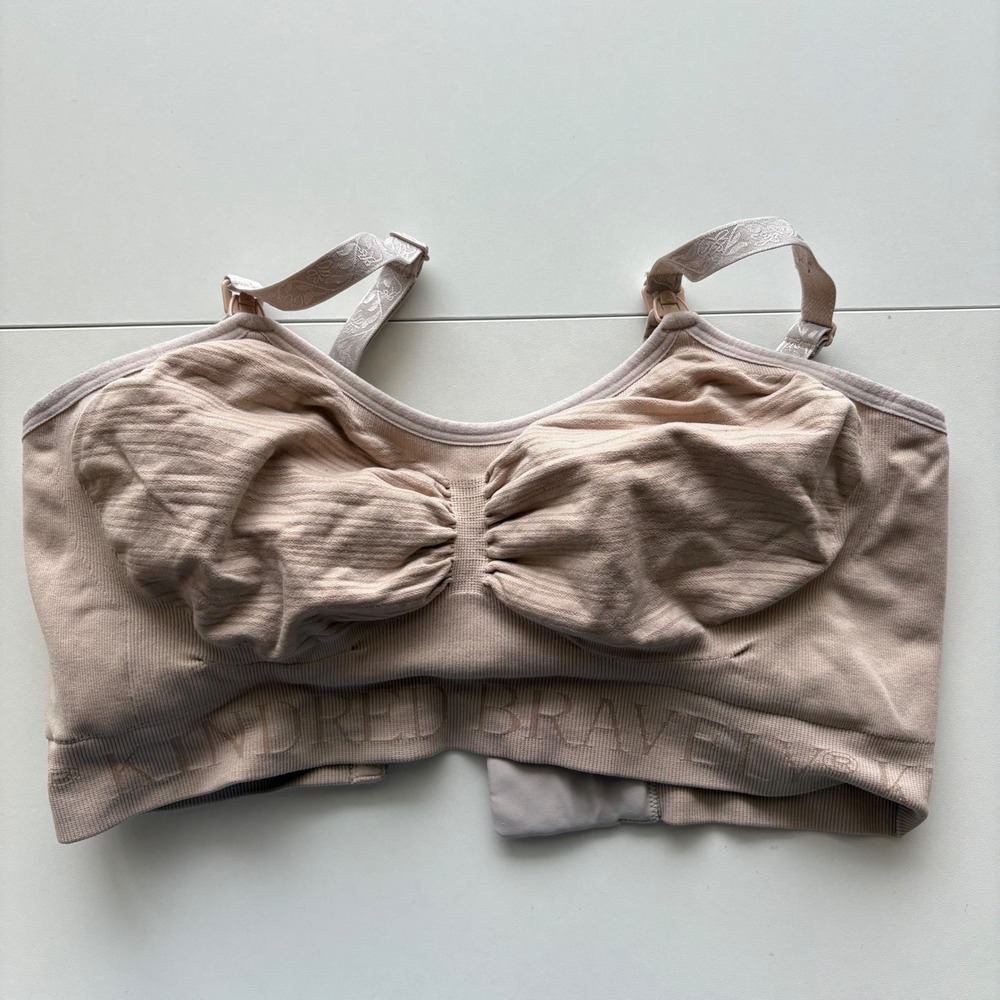 Kindred Bravely Sublime Nursing Sleep Bra Beige Maternity Nursing Support Medium